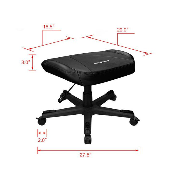 DXRacer Footrest - Size